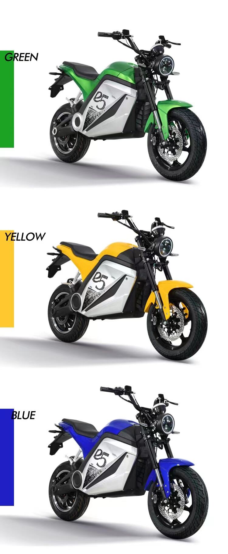 2024 High-Performance 72V Adult Electric Motorcycle 80km/h for Sports Entertainment Available for Retail Wholesale details