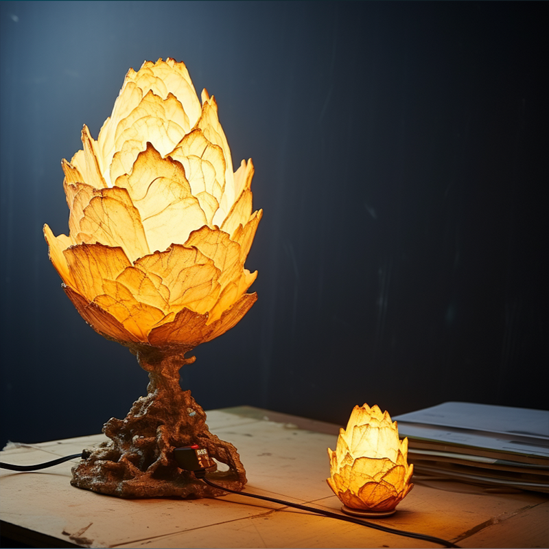 Depicting the World on Paper: Handcrafted Pulp Lighting for the Artistic Home