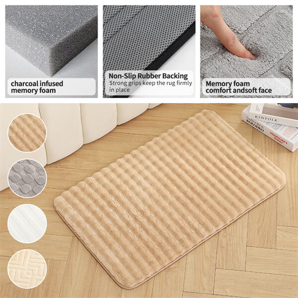Create a cozy atmosphere with plush square rugs