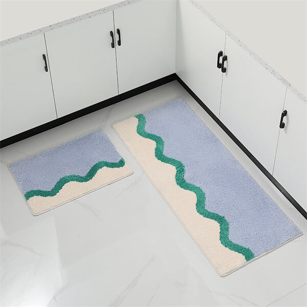 Add color and comfort to your kitchen with washable rugs