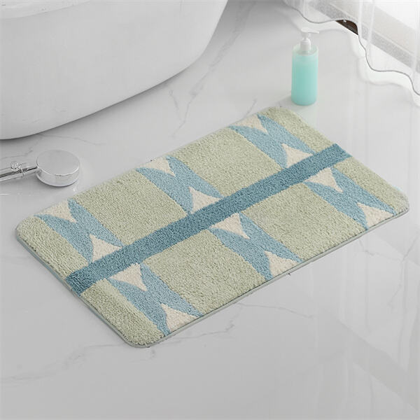 Refresh Your Bathroom with Our Reusable Green Floor Mats