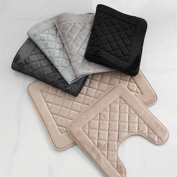 Drying Feet and Preventing Slips with a Bath Floor Mat.