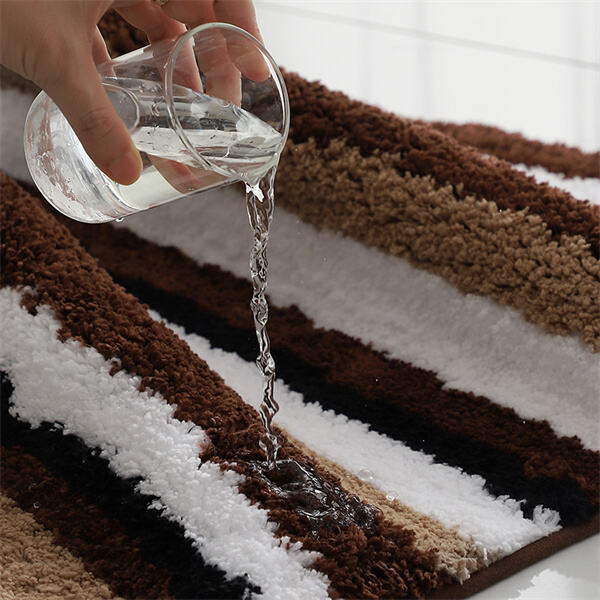 No more waiting around - our fast-drying mat has got you covered.