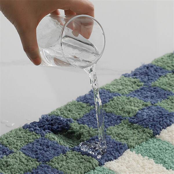 Rapidly absorb moisture with our high-speed bath mat.