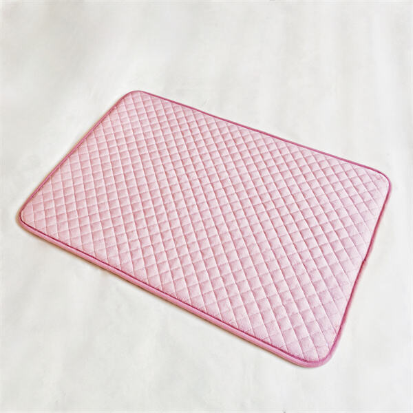 Upgrade your bathroom decor with a stylish pink bath ma