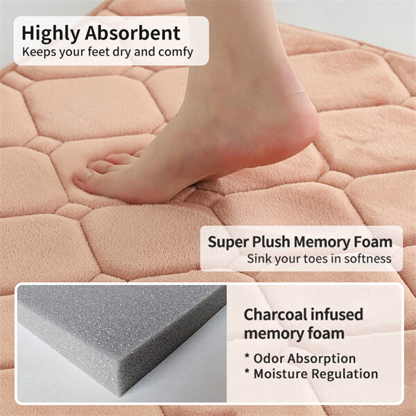 Protect Your Bathroom Floors from Water Damage with a Mat Set.