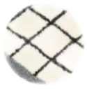 Microfiber Plaid Tufted Bedside Mats（Rugs）