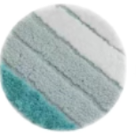 Absorbent Microfiber Tufted Stripe Bath Mats（Rugs）