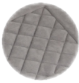 Quilted Water absorbent Charcoal Infused Memory Foam 2PC BATH MATS(RUGS)