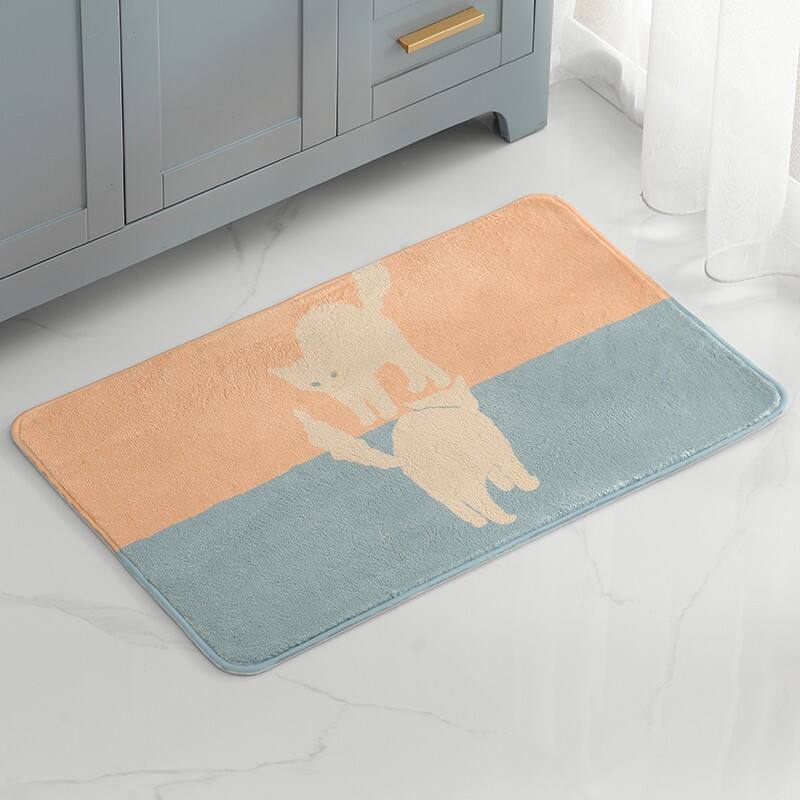 Printed Charcoal Infused Memory Foam BATH MATS(RUGS) details