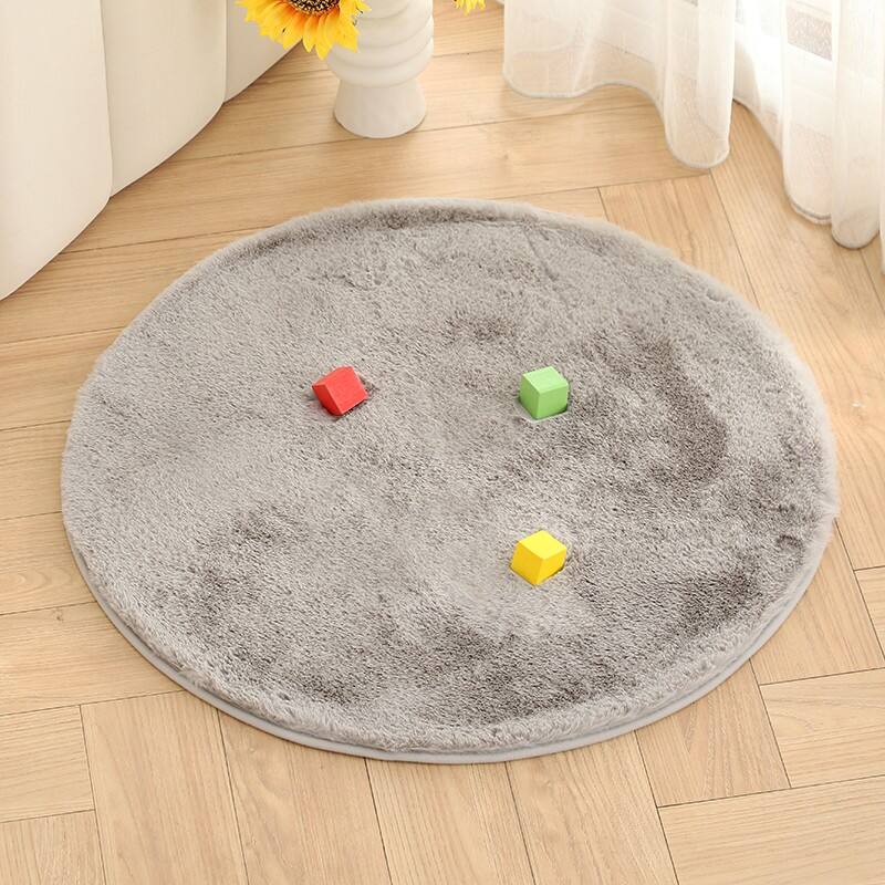 Living Room Faux Rabbit Fur Rug Floor Mats manufacture