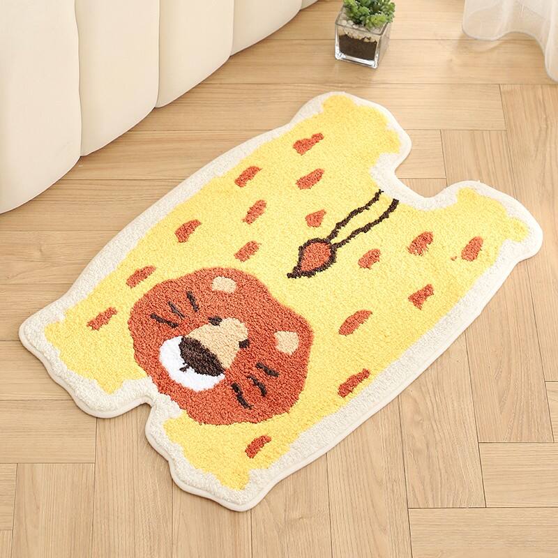 Living Room Animal Jacquard Microfiber Rug Floor Mats manufacture