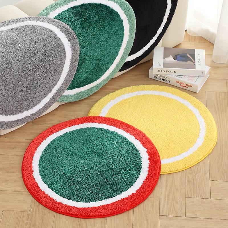 Living Room Jacquard Microfiber Rug Floor Mats details