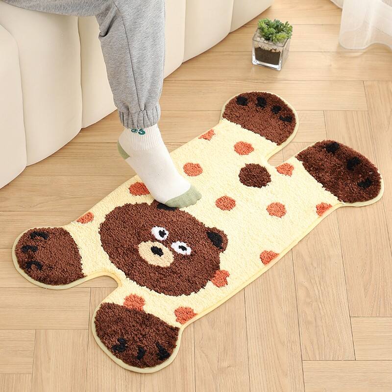 Living Room Animal Jacquard Microfiber Rug Floor Mats manufacture