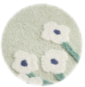 Garden Microfiber Tufted Bath Mats（Rugs）