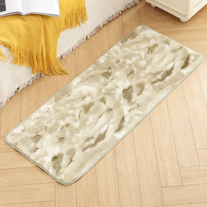 Printed Rabbit Fur bedsides Mats（Rugs） supplier