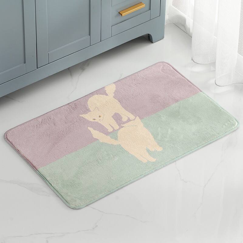 Printed Charcoal Infused Memory Foam BATH MATS(RUGS) supplier