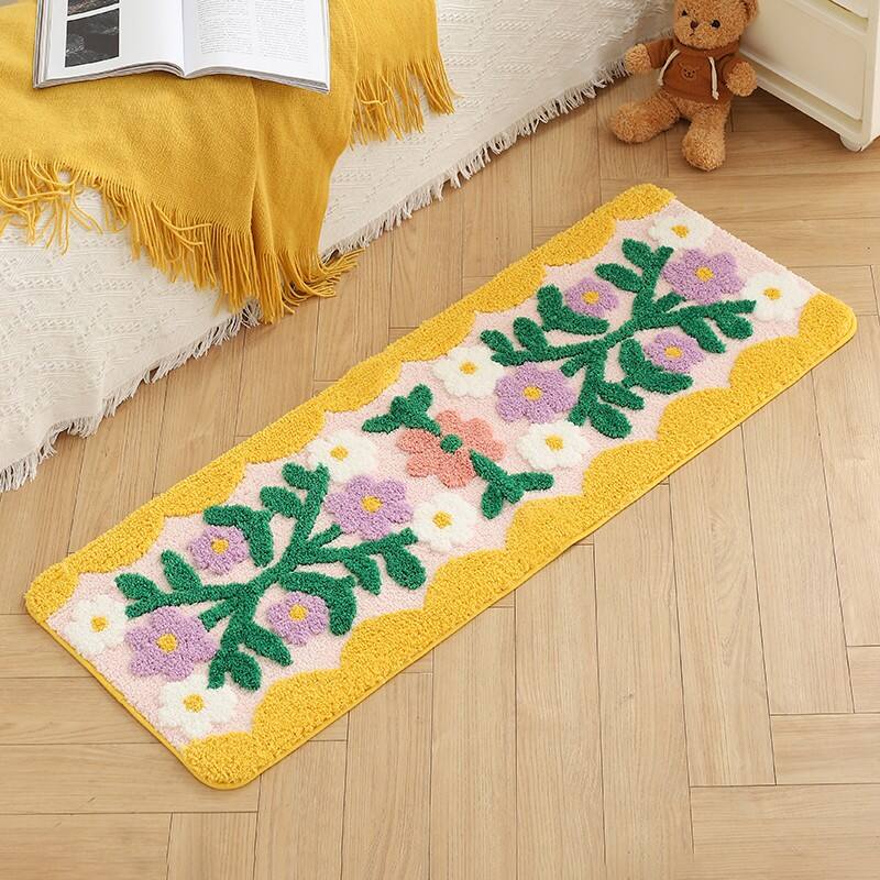 Microfiber Soft Jacquard bedsides Mats（Rugs） supplier