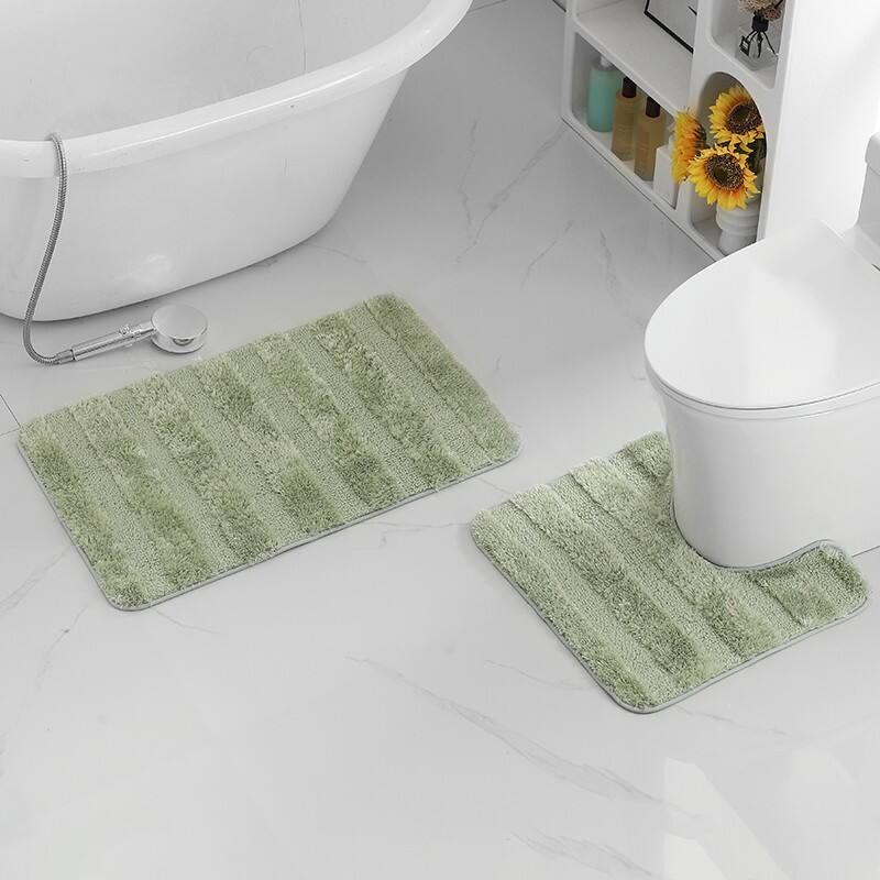 PEALR STRIPE 2PC bath mats(rugs) supplier