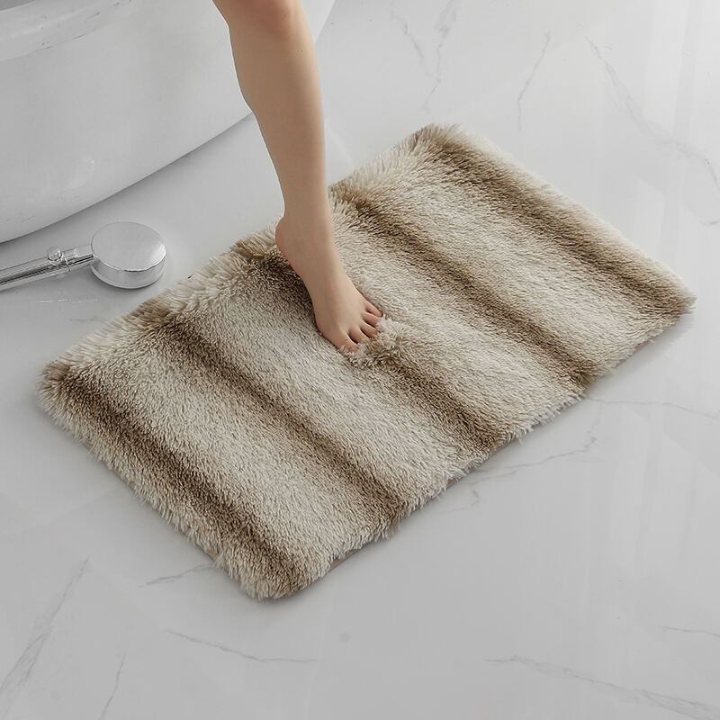 Faux Fur Printed Bath Mats (Rugs)