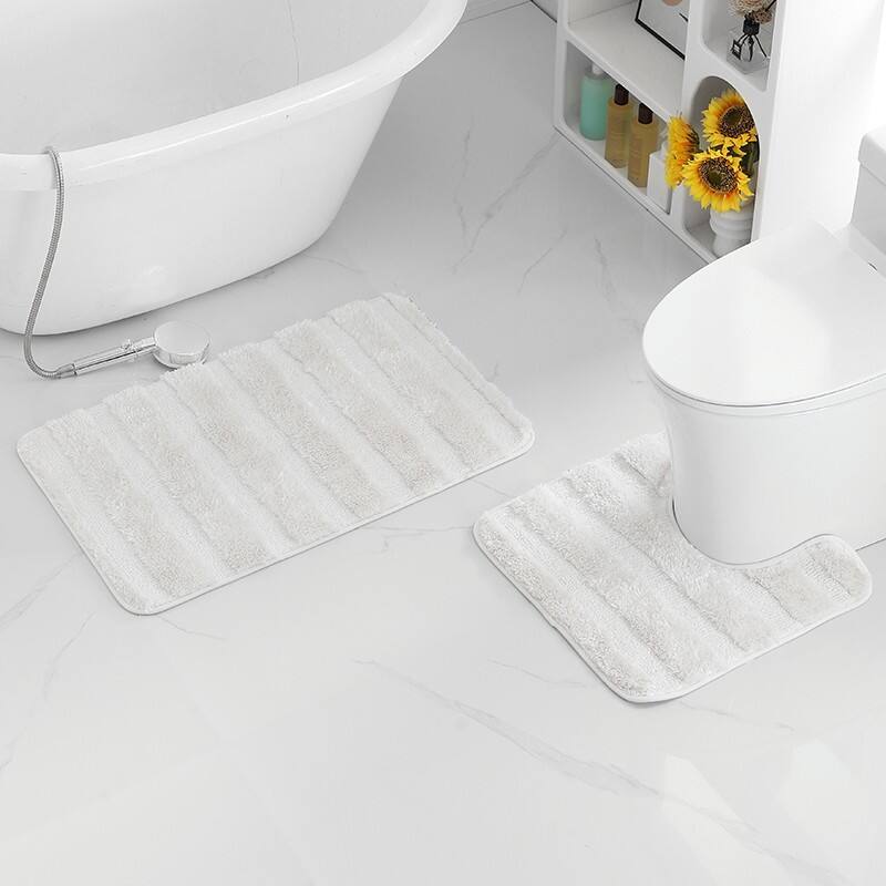 PEALR STRIPE 2PC bath mats(rugs) factory