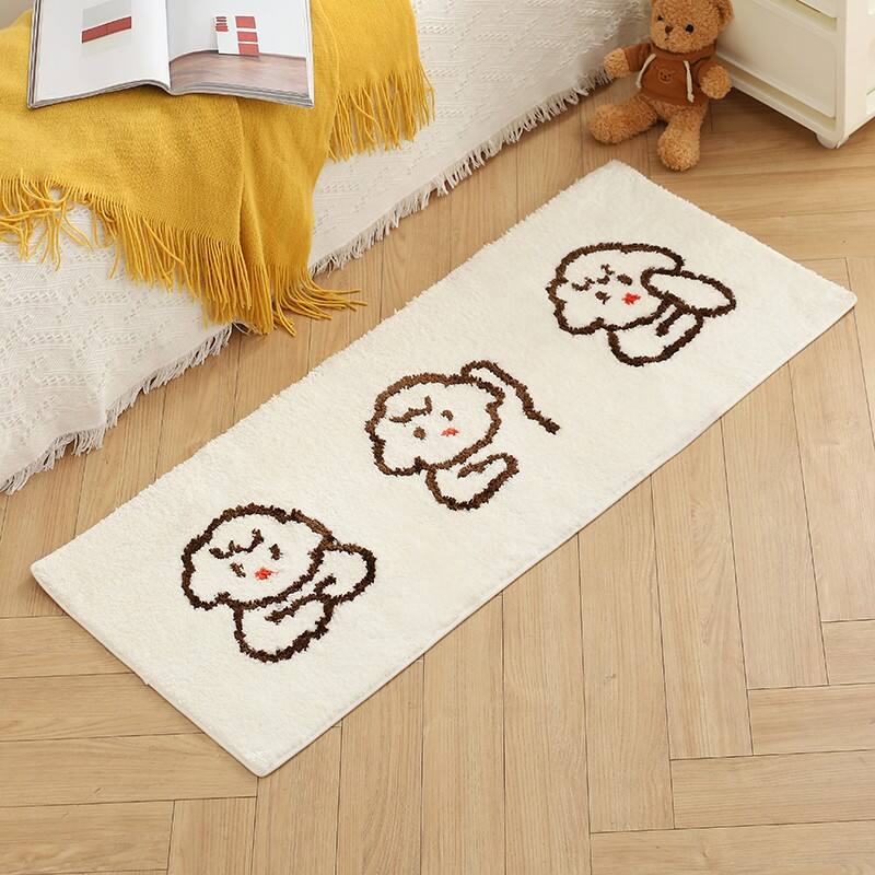 Microfiber Soft Jacquard bedsides Mats（Rugs） factory