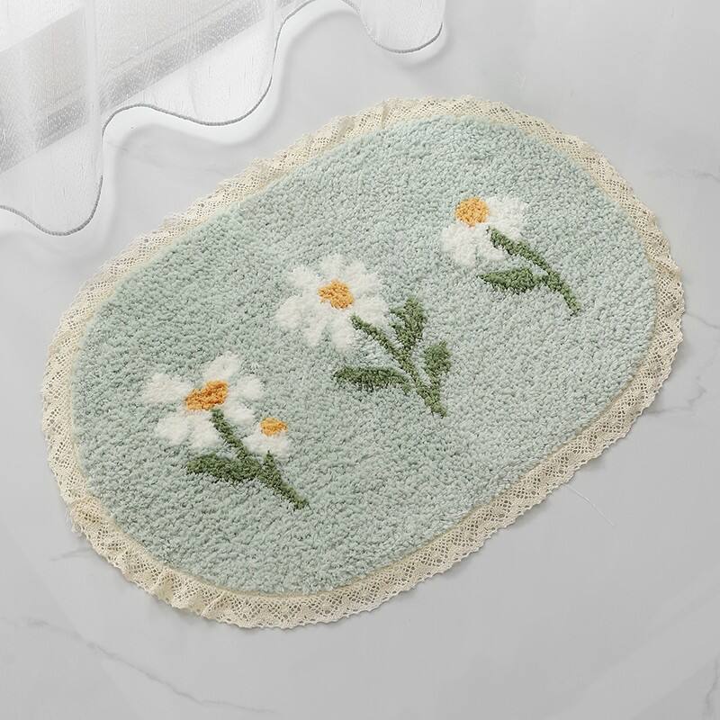 Microfiber Jacquard Cute Bath Mats (Rugs) details