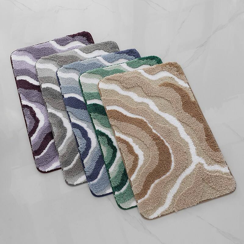 Dream Bloom Microfiber Tufted Bath Mats (Rugs) details