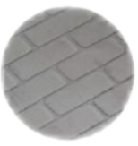 Brick Embossing Memory Foam 2pc Bath Mats（Rugs）