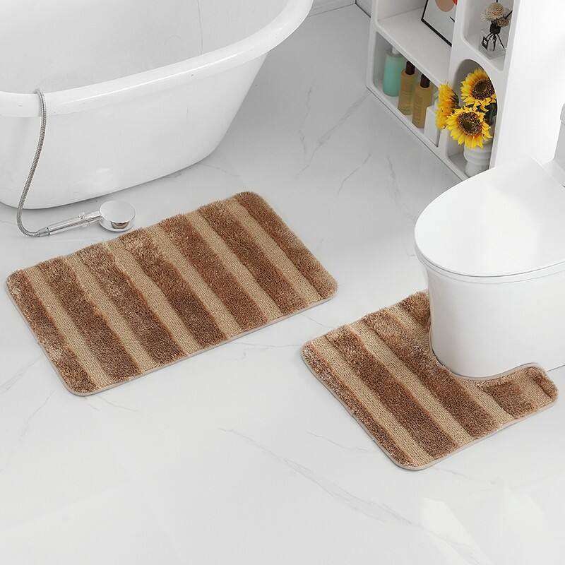 PEALR STRIPE 2PC bath mats(rugs) details