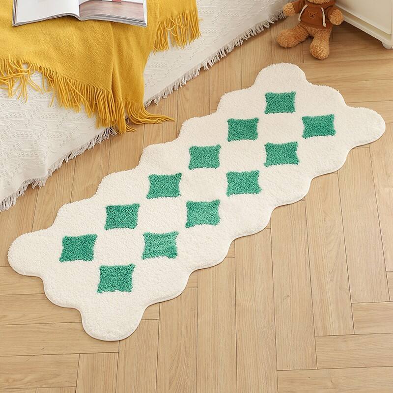 Microfiber Soft Jacquard bedsides Mats（Rugs） factory