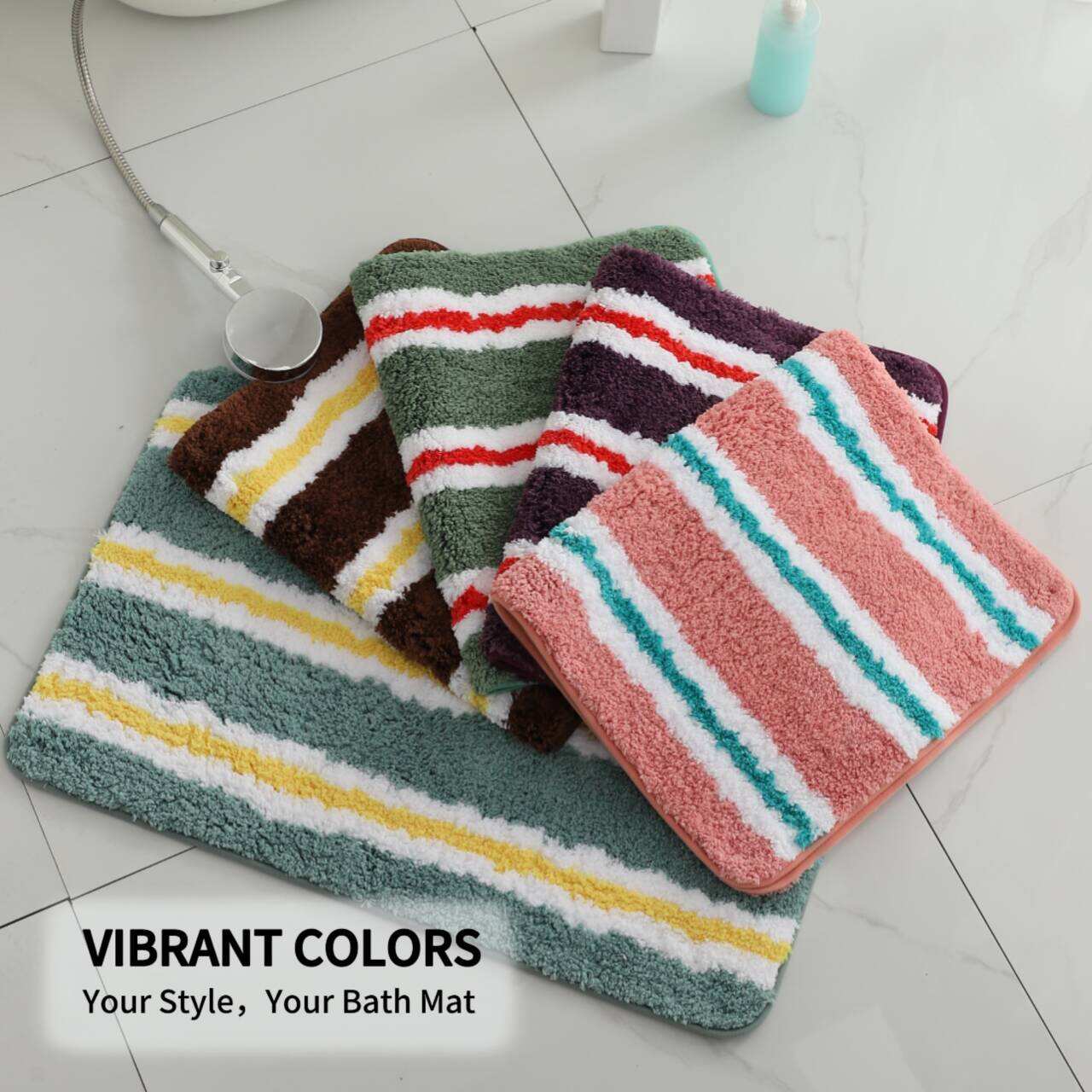 Absorbent Microfiber Tufted Bath Mats（Rugs）