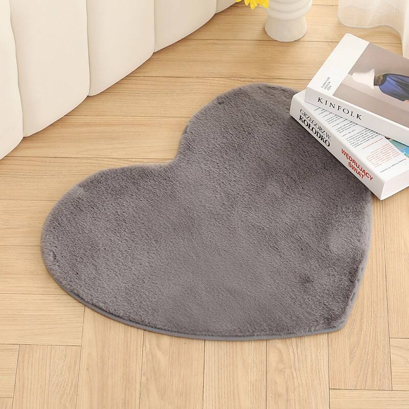 Living Room Faux Rabbit Fur Rug Floor Mats details