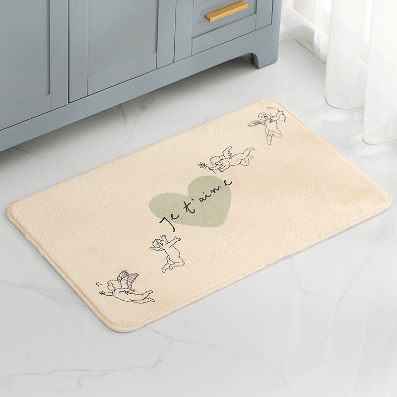 Printed Charcoal Infused Memory Foam BATH MATS(RUGS)