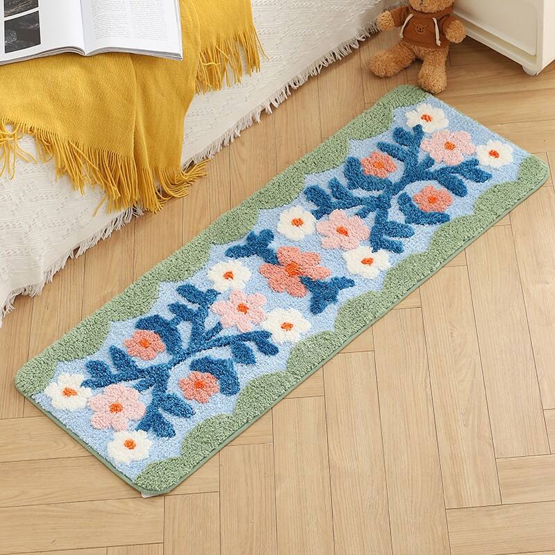 Microfiber Soft Jacquard bedsides Mats（Rugs） details