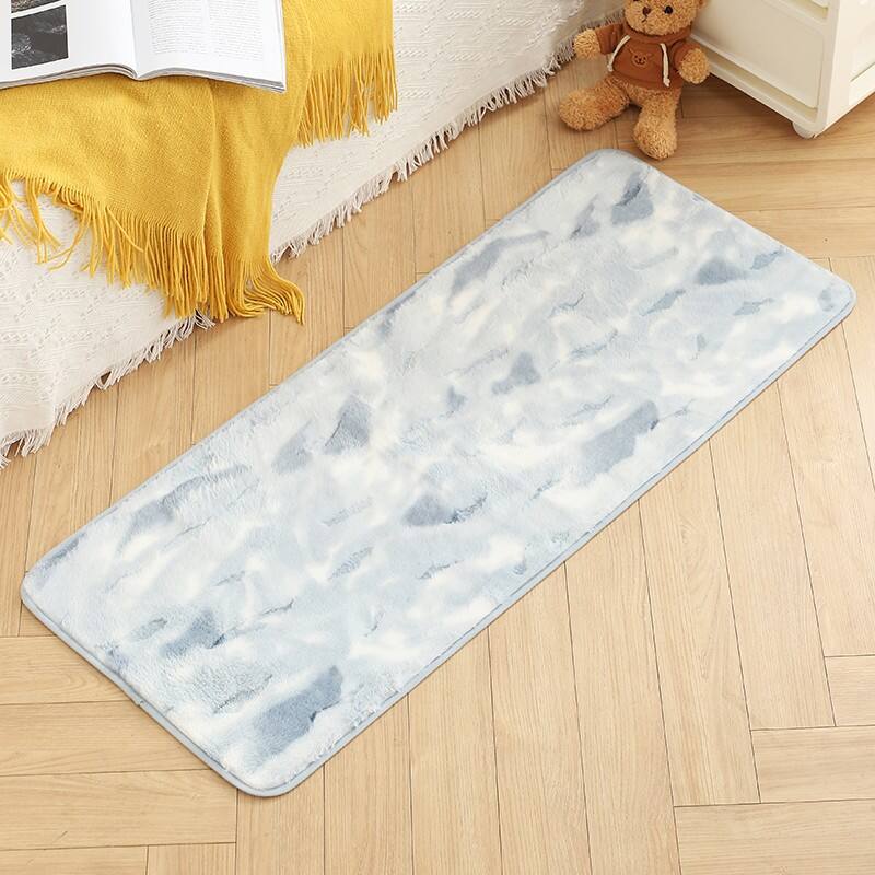 Printed Rabbit Fur bedsides Mats（Rugs） details