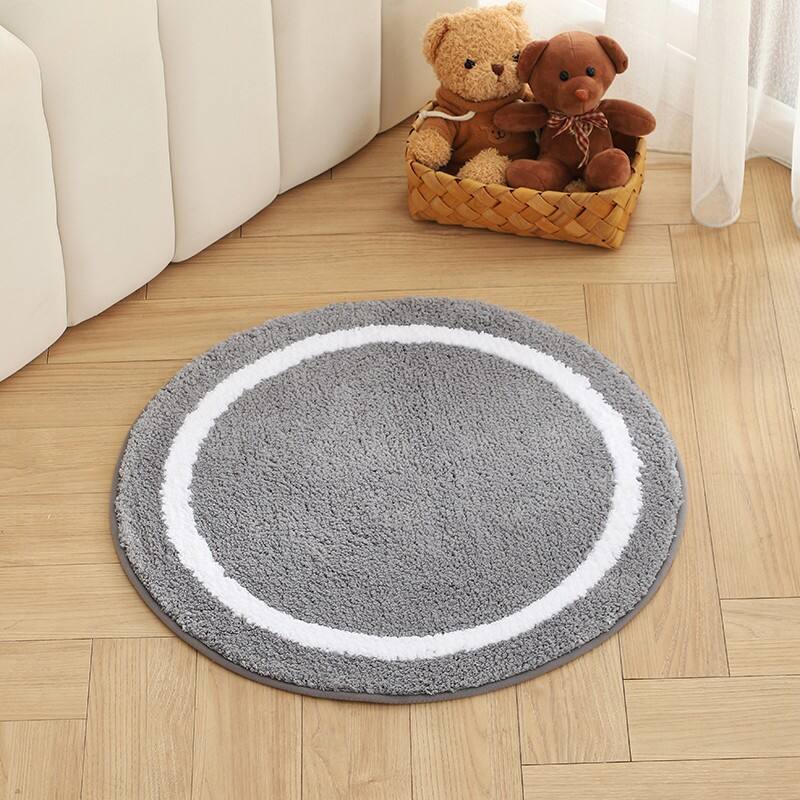 Living Room Jacquard Microfiber Rug Floor Mats details