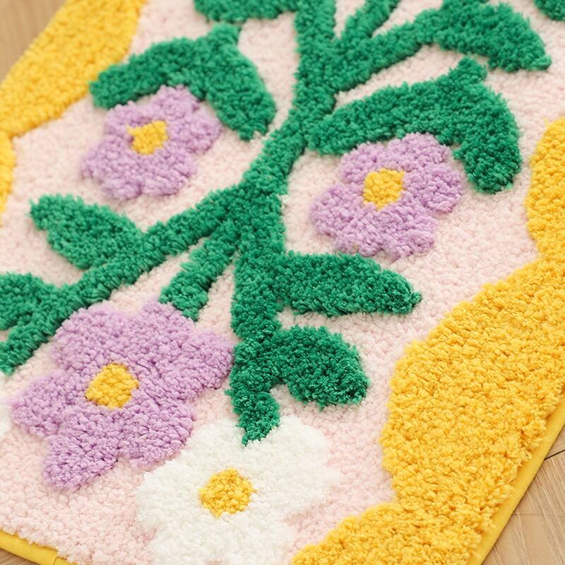 Microfiber Soft Jacquard bedsides Mats（Rugs） factory