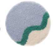 Microfiber Jacquard Cute Bath Mats (Rugs)