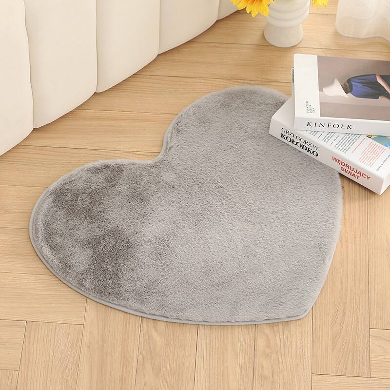 Living Room Faux Rabbit Fur Rug Floor Mats details