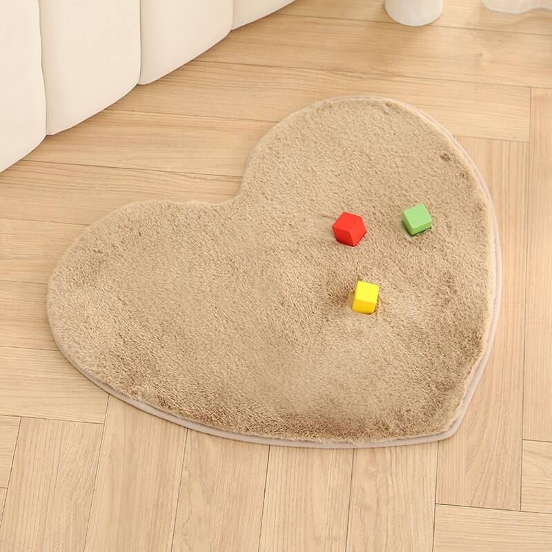 Living Room Faux Rabbit Fur Rug Floor Mats details