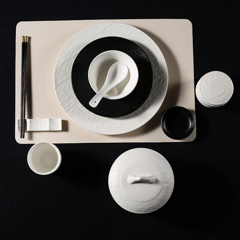 Synwish Luxury Porcelain Tableware Dishes & Plates Set Custom Hotel Dinnerware Set details