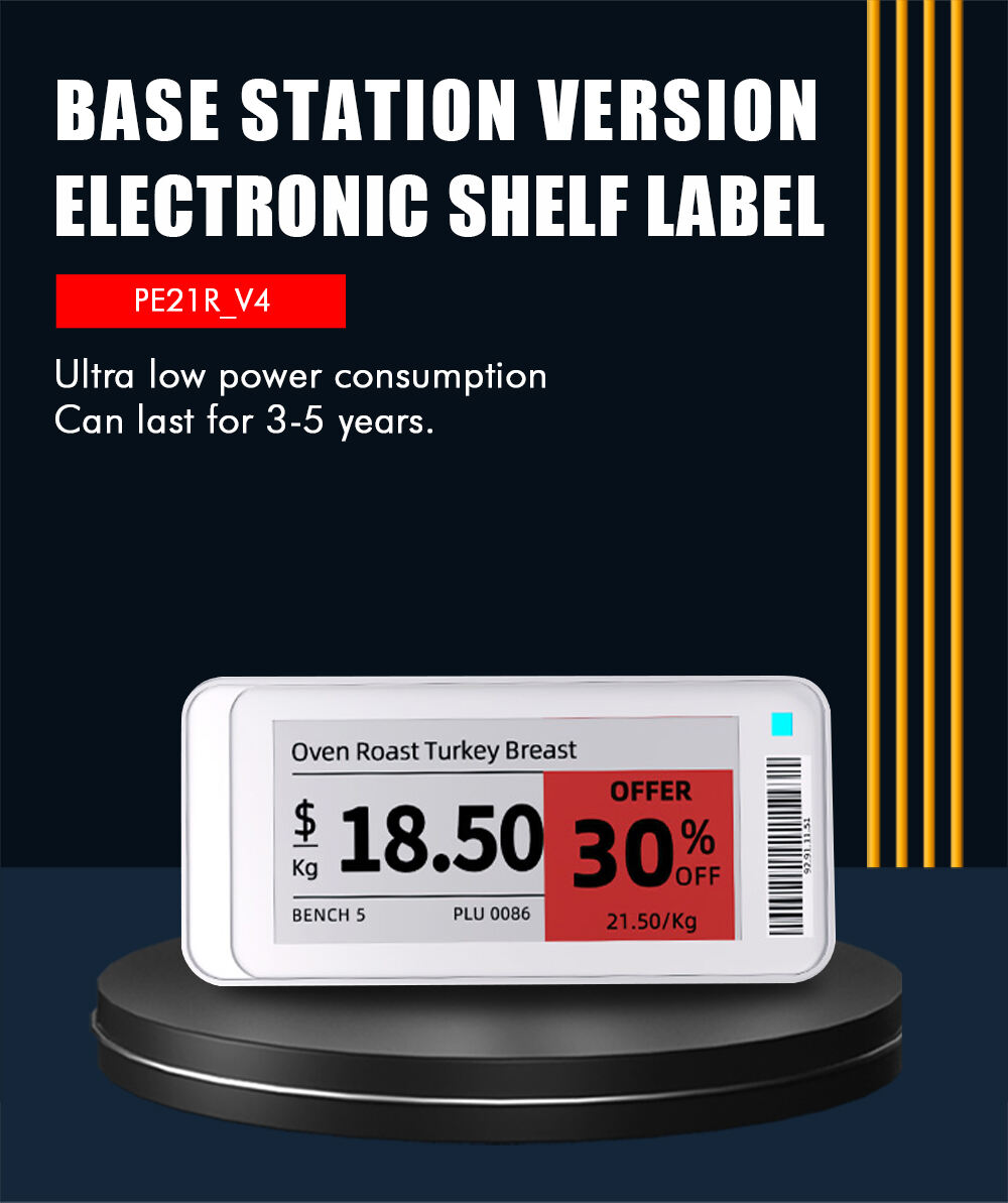 High Quality 2.13 Inch E ink ESL System Electronic Shelf Label Electronic Pricetag Shelf Label Supermarket Digital Labels details