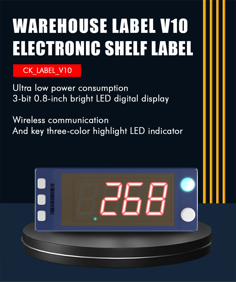 V10 Factory Sale Smart PTL Warehouse Electronic Shelf Label Smart Digital Pick To light put wall ESL System factory