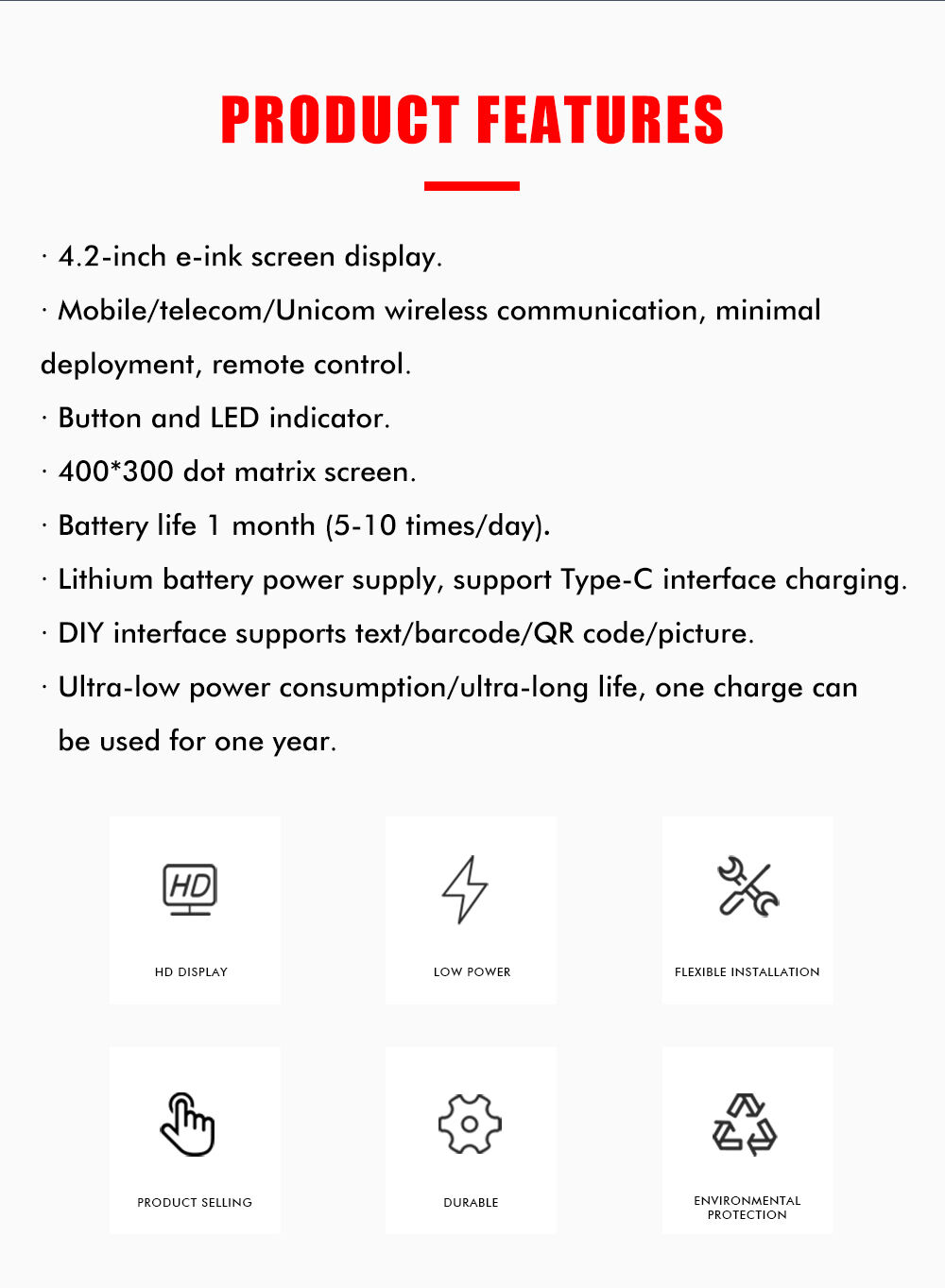 P4G42_V1 High Quality 4.2 inch Put/Pick to Light System warehouse picking tags with 3 Touch Button&light supplier