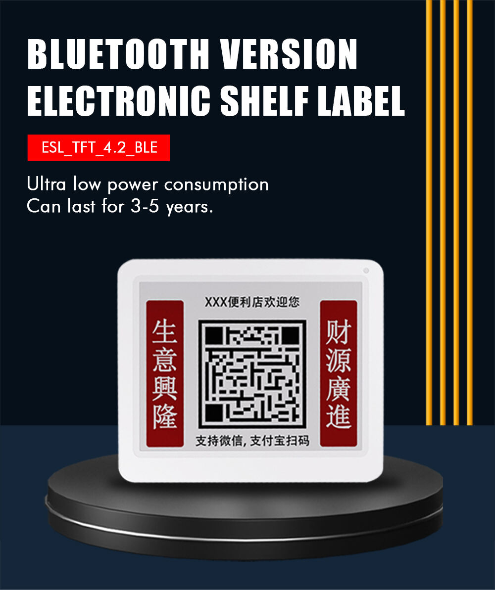 ESL 4.2 TFT BLE E-ink E-paper Electronic Label Shelf Digital Price Tags Display Scrolling Simple Operated manufacture