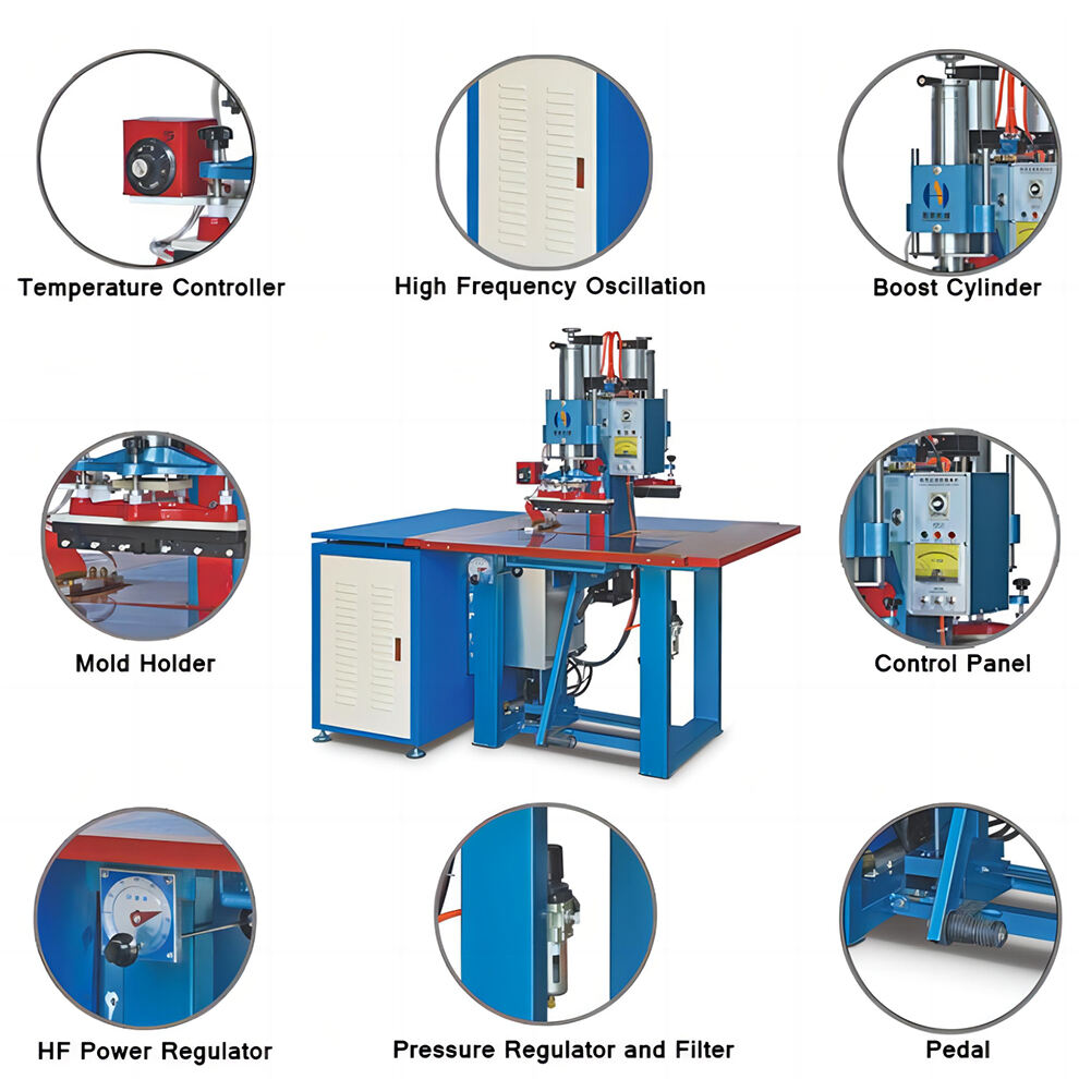 High frequency double head ceiling soft film welding machine