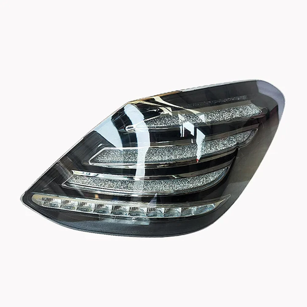 High quality Dynamic scanning taillight 12v for Benz W205 2014~2019 Plug and play change black LED taillight for Maybach details