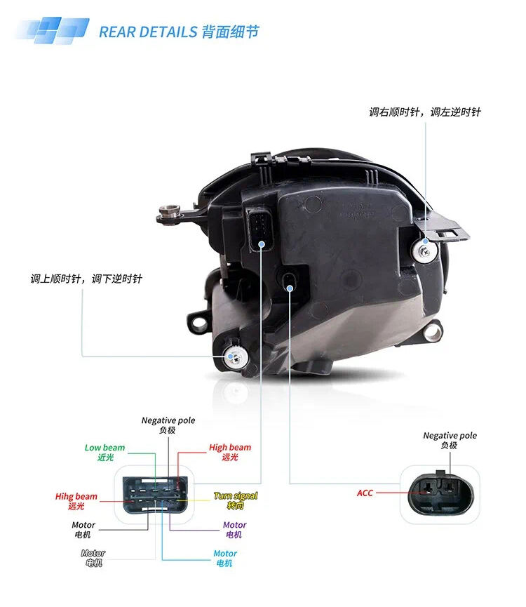 New upgrade led style headlamp headlight for BMW Mini Cooper R56 head lamp head light auto light systems factory