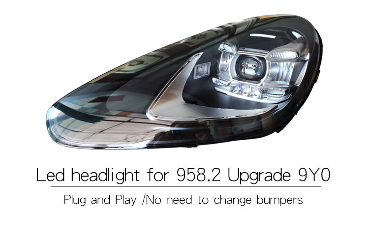 Old to new 2015-2017 upgrade 2019 LED Headlight for Porsche cayenne 958.2 Headlights factory